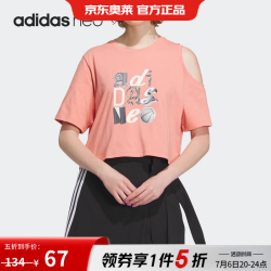 adidas GRAPHIC TEE 女款运动短袖