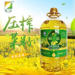 福三益 湖南益阳非转基因纯天然物理压榨菜籽油 5L 一级家用