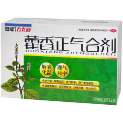 恩威 加味藿香正气合剂10ml*12支 霍藿香正气水口服液滴丸片老牌子不含酒精儿童泡脚晕车药无酒精