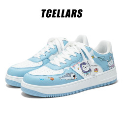 Tcellars 京东直采 全新正品 2026新款动漫涂鸦板鞋休闲鞋 天际蓝