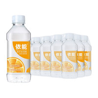 PLUS会员：依能 苏打水饮料 柠檬味无糖无汽弱碱 饮用水 350ml*15瓶 日向夏橘