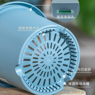 爱丽思 IRIS Deepot圆形树脂花盆 7号粉色 单盆