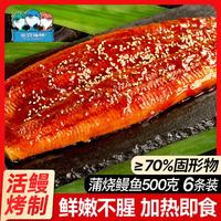 Three Dolphins 蒲烧鳗鱼500g/袋6条整条装 日式烤鳗鱼 加热即食海鲜预制菜肴生鲜