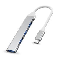 RNX 适用苹果笔记本MacBook华为电脑平板转换器type-c转USB3.0分线器hub读u盘转接头集线器扩展坞多插口鼠标键盘