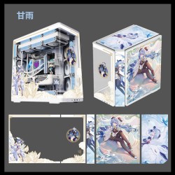 爱国者 星璨辰海景房机箱台式机ATX主题定制UV打印360水冷电脑机箱