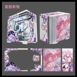 爱国者 星璨霄海景房机箱ATX主题定制UV打印无立柱台式机电脑机箱