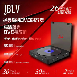 JBLV 2026新款简约风小型便携式读碟机DVD播放机家用连接电视光盘VCD碟片影碟片机光碟CD机可接电视投影
