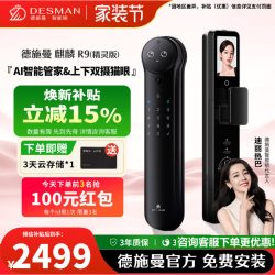 德施曼 家用防盗3D人脸识别锁麒麟R9精灵版