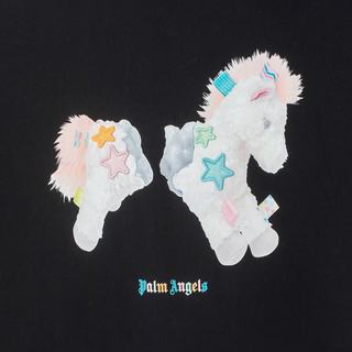 Palm Angels 字母Logo印花 纯棉 黑色 XL 男士T恤