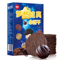 伟龙 烤可可薄饼 酥脆薄饼薄脆小饼干休闲小吃办公室解馋零食 烤可可1盒180g 烤可可1盒 180g