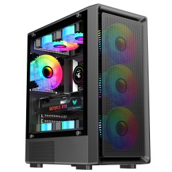九尾狐 T10海景房diy组装电脑主机箱台式机ATX侧透水冷外壳matx