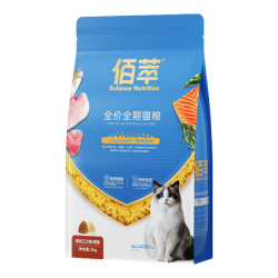 佰萃 金标通用型三文鱼鳀鱼成猫粮 2kg