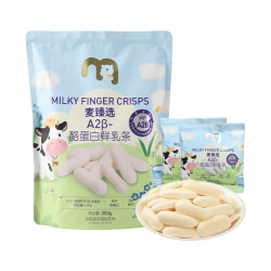 麦臻选 A2β酪蛋白鲜乳条奶棒干奶制品高蛋白300g