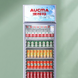 澳柯玛 展示柜冷藏保鲜柜商用立式冰箱保鲜饮料冷柜超市啤酒水果冷藏柜保鲜柜单门展示柜 278升