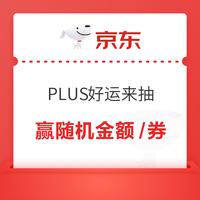 京东PLUS 一起降温 PLUS好运来抽 每日抽奖可赢随机金额/商品优惠券等（每日可抽）