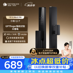 德施曼 小嘀系列 Q2P 电子锁 星爵黑
