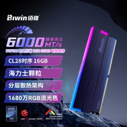 佰维 DW100 DDR5 RGB内存条16G*2/24G*2套装6000 7200 8000c28时序