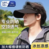 百亿补贴：圣铭 UPF50+防晒空顶帽子夏季户外运动跑步出游防紫外线空顶遮阳帽