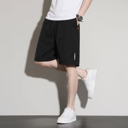 JEEP SPIRIT 冰丝速干 黑色 2XL 休闲短裤