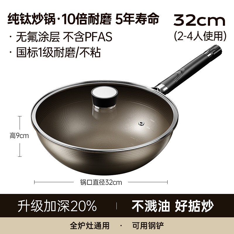 【新升级Pro版】32cm【双面纯钛0涂层】