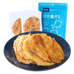 水一方 现烤安康鱼片大连特产碳烤小鱼干即食儿童低脂高蛋白零食