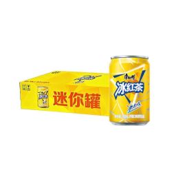 康师傅 饮料冰红茶180ml*12罐MINI罐装饮品柠檬味易拉罐整箱饮品