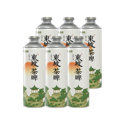 醇岛 精酿东坡茶啤1L*6罐整箱慢酿28天热卖款礼盒送礼京东自营宴请小酌