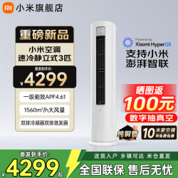 小米 立柜式空调 大3匹 速冷静 新一级能效  十年包修 72LW-PL30/A1A1