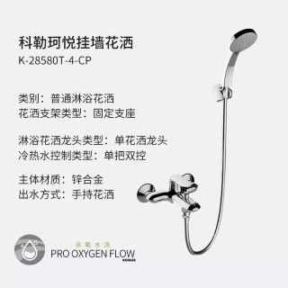 科勒 珂悦系列 77365 方形顶喷三式手持淋浴套装