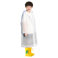 牧萌 一次性雨衣 儿童款 透明白 1件装