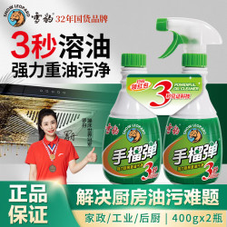雪豹 无香型去油污净 厨房清洁剂 400g*2瓶