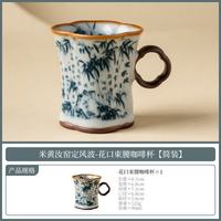 米黄汝窑三才盖碗茶具