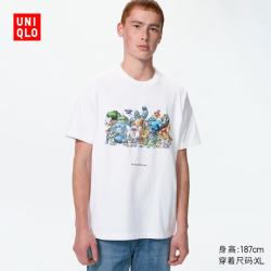 优衣库 483744 Dragon Quest印花 白色 L 短袖T恤