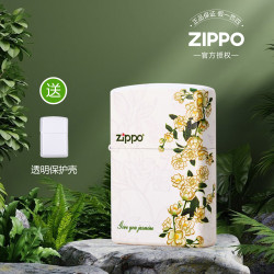 ZIPPO 官方打火机春绘茉莉高档彩印情人节送老公送男朋友生日礼物