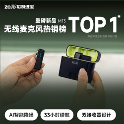 ZCJB 一拖二无线麦克风手机领夹式话筒vlog视频直播采访话筒通用收音麦
