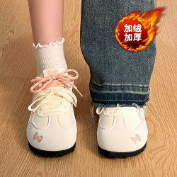 环球 女款小白鞋 德训鞋 加绒休闲鞋