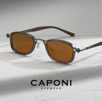 佳伯利 CAPONI偏光复古墨镜男款2026新款手工高级感防紫外线开车太阳眼镜