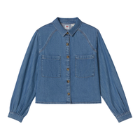 Levi's 冰酷系列 美式轻复古工装风 蓝色 S 牛仔衬衫