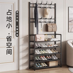 简易多层家用鞋架大容量收纳衣帽架