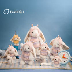 Gabriel 伽百利 蜜蜂兔玩偶毛绒玩具公仔抱枕安抚娃娃生日礼物