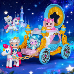 展高 奇妙萌可闪耀流星玩具公主王子马车过家家玩偶