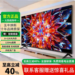 米虹王牌 液晶电视机大屏客厅卧室高清护眼防蓝光家用小尺寸智能语音窄边投屏显示器 65英寸
