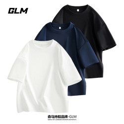 GLM 男士纯棉短袖T恤 潮流大码印花半袖