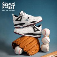 SESAME STREET 芝麻街男鞋经典复古透气休闲板鞋时尚潮流百搭青少年篮球运动鞋男