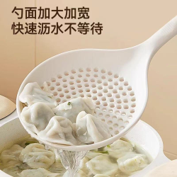PLYS 长柄大号硅胶漏勺 厨房用具
