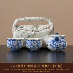 苏打釉陶瓷手抓泡茶壶
