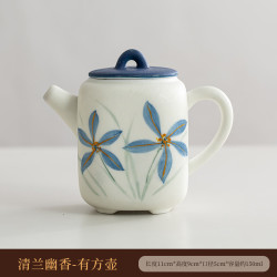 手绘葫芦茶壶一壶两杯礼盒