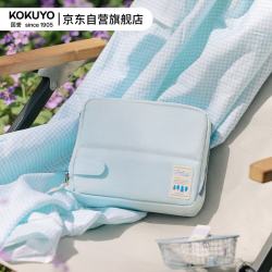 国誉 Littlewoods系列HACO HACO收纳整理包中包桌立式收纳包笔袋 雪松蓝 1个装 WSG-BBN02LB