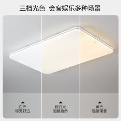 欧普照明 凝月S系列 LED吸顶灯 112W 白色 90*59.5*8.5cm
