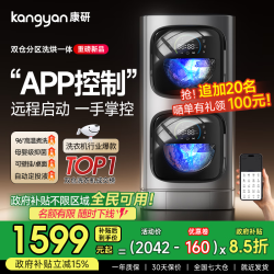 KANGYAN 双舱壁挂内衣裤洗衣机全自动洗小型洗烘脱一体机迷你洗袜子专用懒人
